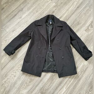GAP Double-Breasted Pea Coat | XS | Black